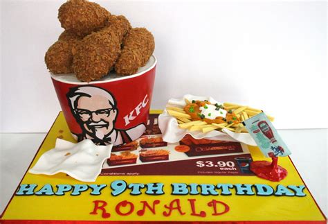 KFC Fried Chicken and Cheese Fries Cake