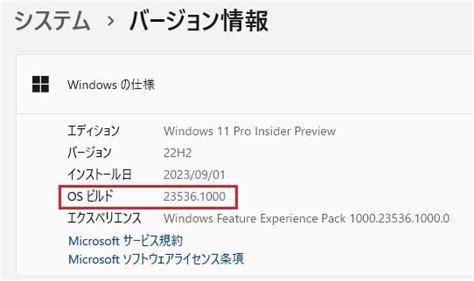 Windows 11 Dev チャンネルに Build 23536 1000 が配信されてきました 私のPC自作部屋