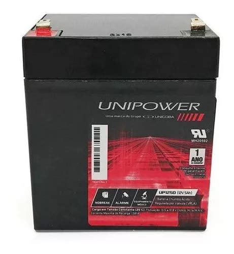 Bateria Selada Unipower Chumbo Cido V Ah Promo O Parcelamento