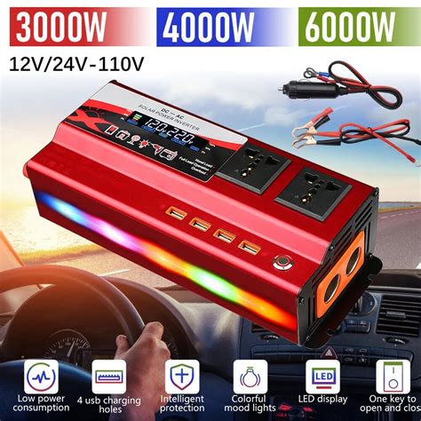 3000w4000w6000w Pure Sine Wave Inverter 12v24v To 220v Power