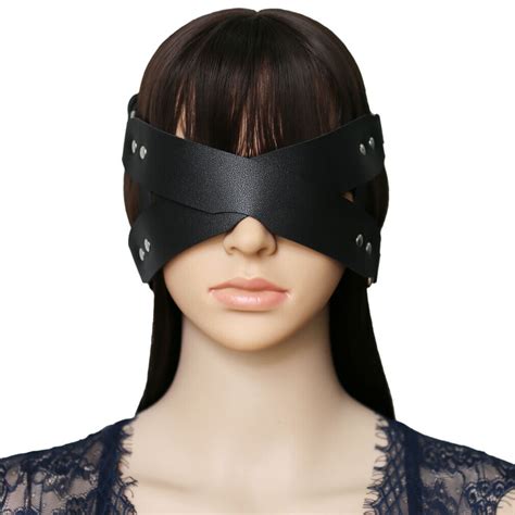 Rock Gothic Blindfold Mask For Women Bondage Leather Party Cosplay Party Toy Ebay