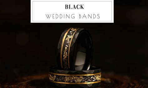 15 Black Wedding Bands For Men And Women 2024 Color Or Wedding