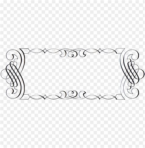 border transparent images pluspng - elegant scroll border PNG image with transparent background ...