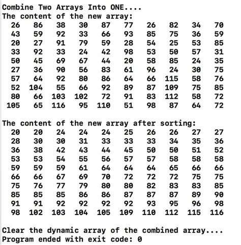 Solved Combine Two Arrays Into One C Revise Fr Solutioninn