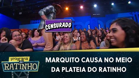 Marquito Causa No Meio Da Plateia Do Ratinho Programa Do Ratinho