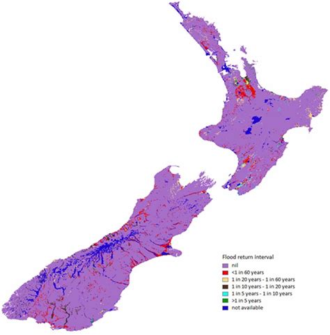 Flood return intervals in New Zealand. | Download Scientific Diagram