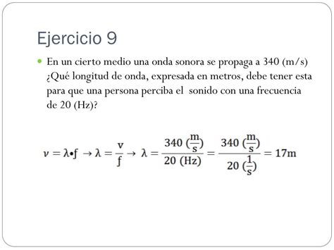 Ppt Calcular Frecuencia Periodo Y Rapidez De Propagaci N De Una Onda