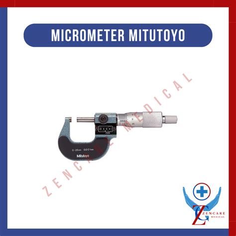 Jual Micrometer Mitutoyo Mikrometer Sekrup Alat Ukur Ketebalam