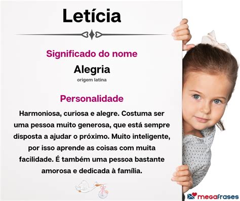 Significado do nome Letícia Curiosidades Mensagens