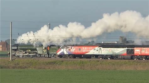 Four Trains Event On The ECML North Of Skelton Junction With The