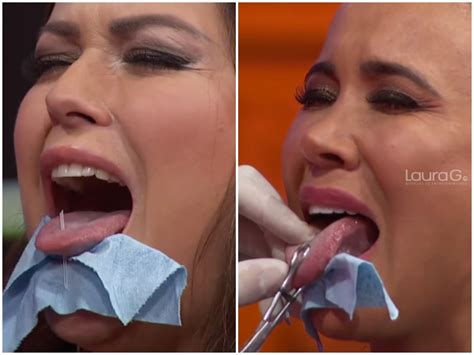 Mariana Echeverr A Y Mariazel Se Perforan La Lengua En El Programa De Faisy