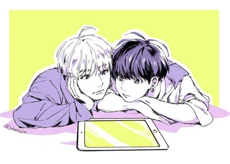 Jjk Bottom Fanarts Bts Drawings Vkook Fanart Anime