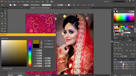 Adobe Illustrator Cs6 Tutorial Raster Photo Mask And Edit For A Wedding Bride Youtube