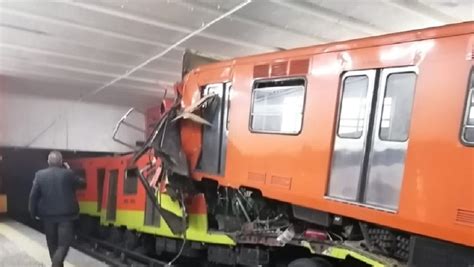 Video El Choque De Trenes En El Metro De México Deja Al Menos Un