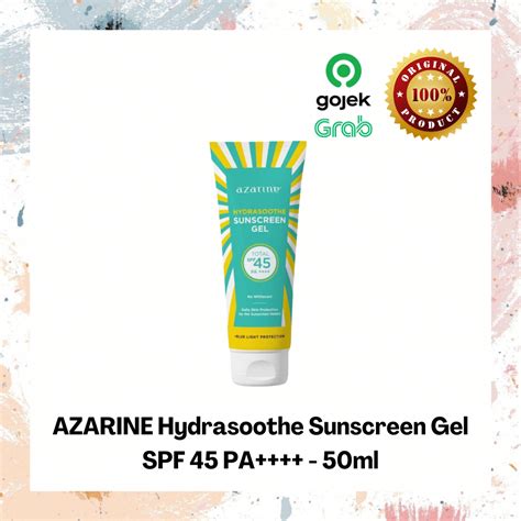 Jual Azarine Hydrasoothe Sunscreen Gel Spf Pa Ml Shopee