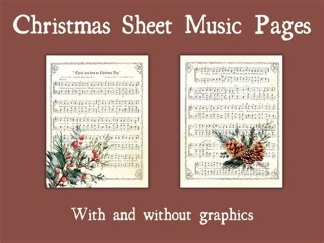 Christmas Sheet Music Pages Graphic by Elemental Magicks · Creative Fabrica