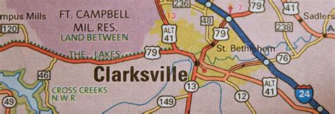 Clarksville Tennessee Map Stock Photos - Free & Royalty-Free Stock ...