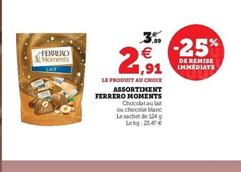 Offre Assortiment Ferrero Moments Chez Hyper U