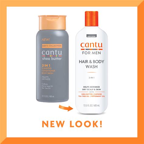 Cantu For Men 2 In 1 Hair And Body Wash 135 Fl Oz Packaging May Vary