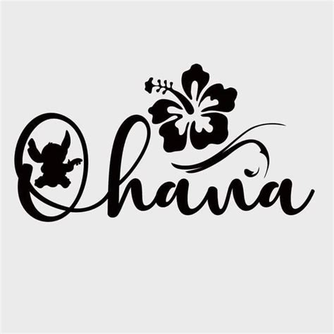 Ohana Cursive Writing with Flowers and Leaves
