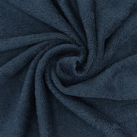 Sample Terrycloth Dark Blue Fabrics Hemmers