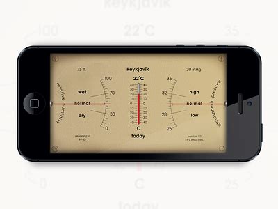 Analog Weather Station by RFND on Dribbble