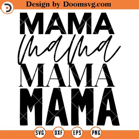 Mama Font SVG, Mama Silhouette SVG - Inspire Uplift