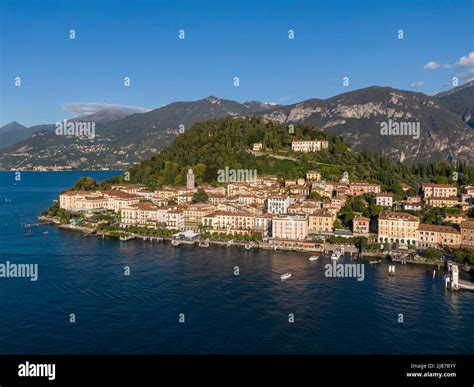 Aerial view of Bellagio on the Lake Como Stock Photo - Alamy