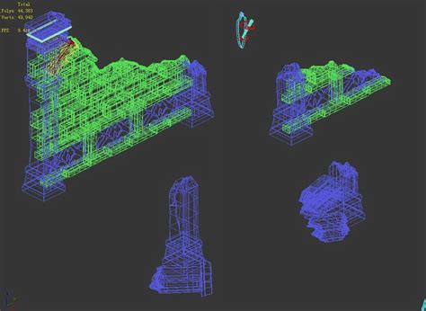 Artstation Underground Palace Remaining Wall 01 Game Assets