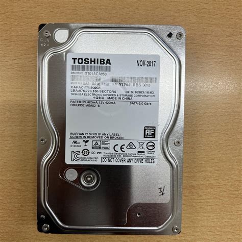 2台1セット TOSHIBA DT01ACA050 - メルカリ