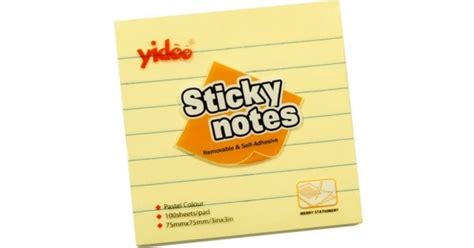 Lined Sticky Notes A03l Merry Stationery 75x75mm 100 Sheets · Stationery