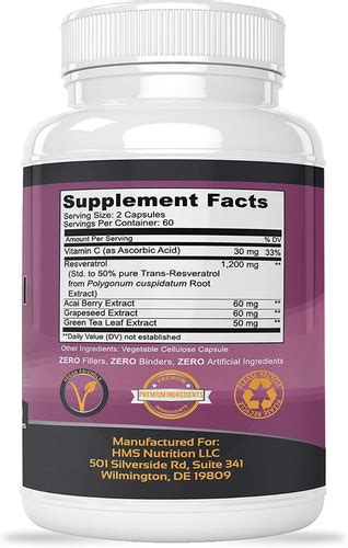 Trans Resveratrol Mg C Psulas Importado Frete Gr Tis