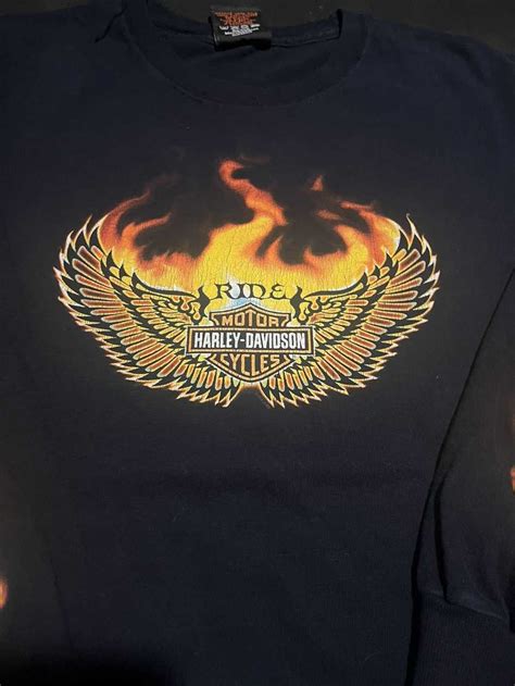 Harley Davidson Harley Davidson Long Sleeve Flame Gem