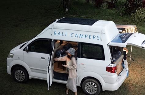 In a van around Bali. Rental of a minibus, campgrounds, and parking ...