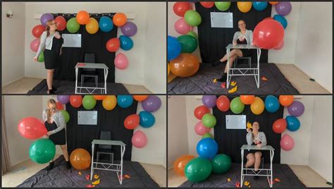 Septembers Balloons Balloon Teacher Pin Popping Femdom Pov