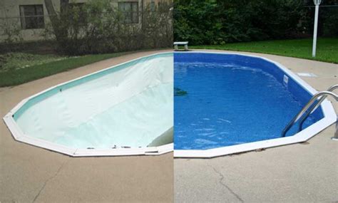 New Dark Blue Liner Installed - UV Pools