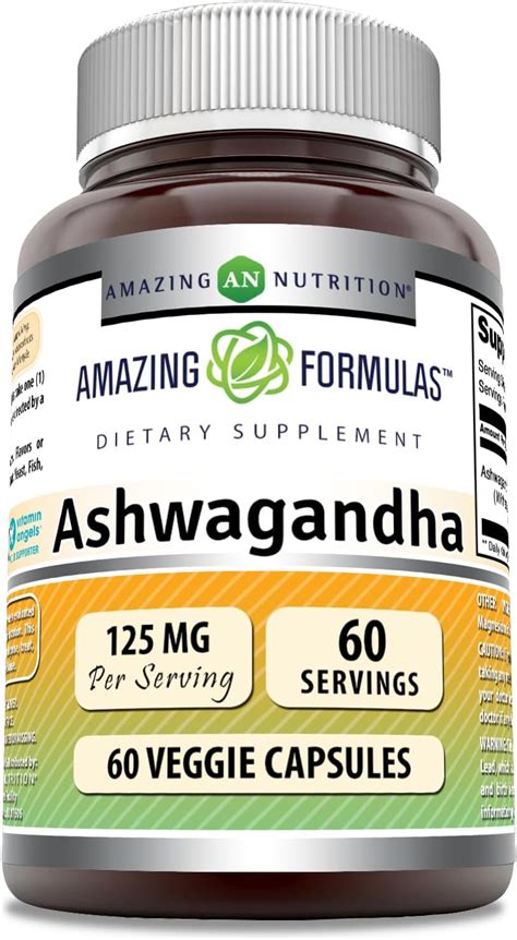 Nature Made Ashwagandha Capsules 125mg For Stress Support