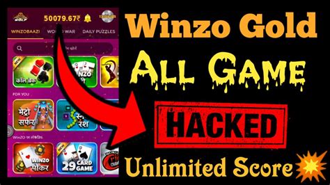 Winzo Gold Hack Super Tricks All Games Unlimited Score