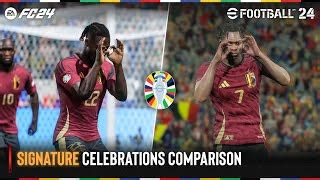 Ea Sports Fc Vs Efootball Celebrations Uefa Euro Winning