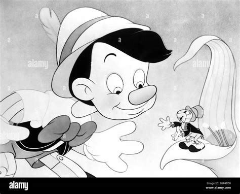 Pinocchio Von Links Pinocchio Von Dickie Jones Jiminy Cricket Von Cliff Edwards 1940