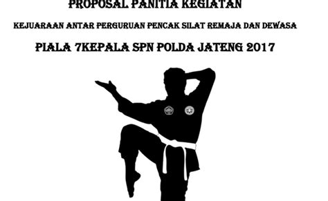 Contoh Proposal Permohonan Bantuan Peralatan Pencak Silat Berbagi