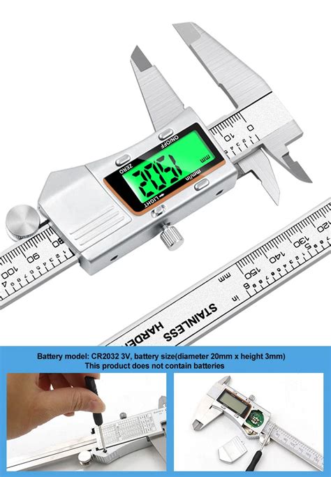 Ditron Stainless Steel Metal Shell Digital Caliper Electronic Vernier