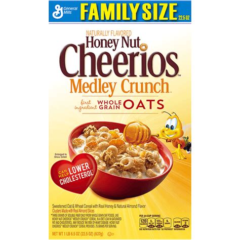 Honey Nut Cheerios™ Medley Crunch Cereal 22 5 Oz Box Cereal And Breakfast Foods Foodtown