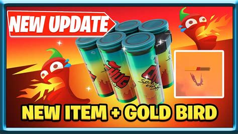 Fortnite Chili Chug Splash And Golden Bird Update V New Fortnite