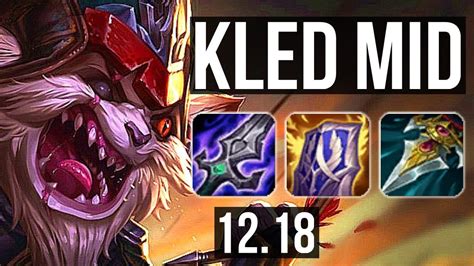 Kled Vs Fizz Mid 16m Mastery 1738 500 Games Godlike Euw