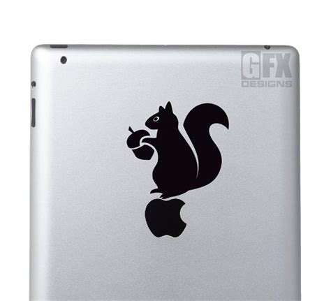 Squirrel Decal Vinyl Sticker Choose Size And Color By Graphixpress