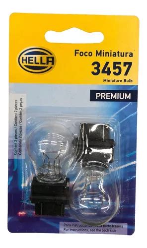 Set X Focos Hal Geno Hella Premium V Bulbo Oem W