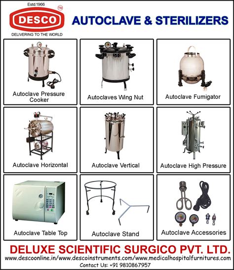 “AUTOCLAVE AND STERILIZERS” Products mainly consists of Autoclave ...