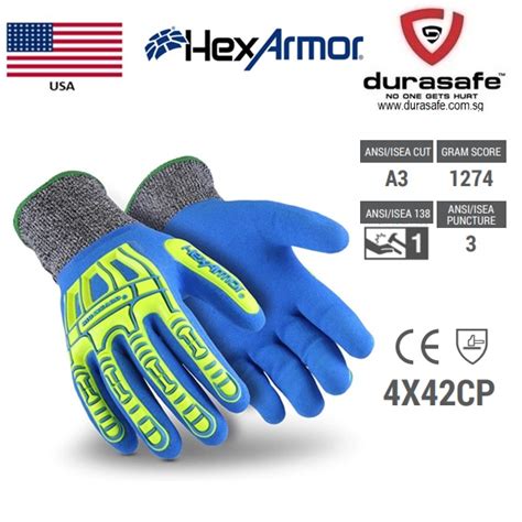 Hexarmor 7102 Rig Lizard® Fluid Safety Gloves Size M Xl Durasafe Shop