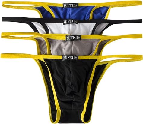 YUFEIDA Men S Modal Comfortable G String Thongs Sexy Low Rise Bikini Briefs Underwear At Amazon